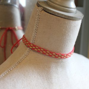 Collier ras de cou Fraise des bois
